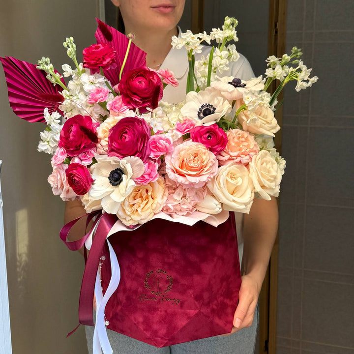 126. Crimson Velvet Bouquet