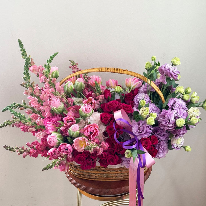 337. Pink Garden Basket
