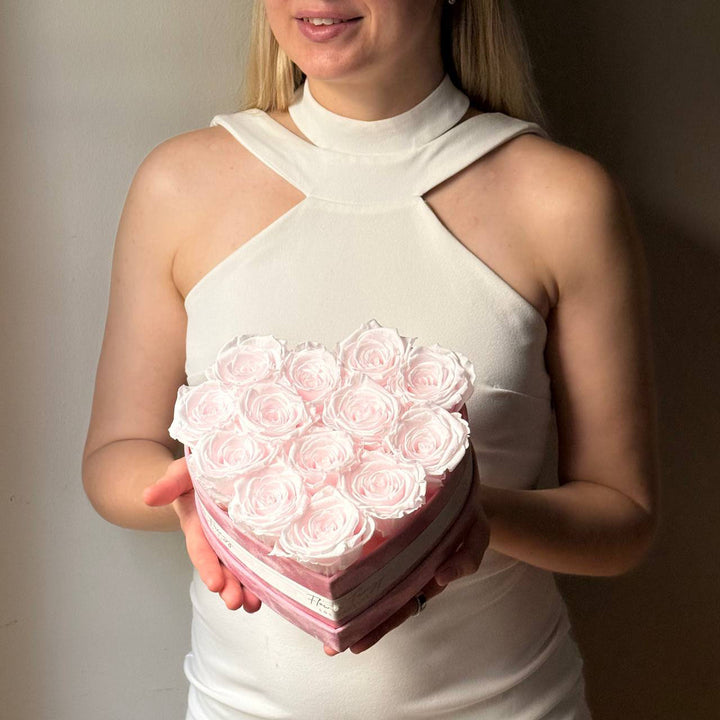 730. Eternal Roses Heart Box (Valentine's)