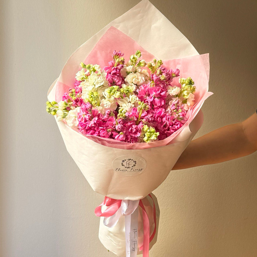 143. Pastel Perfection Mathiola Bouquet