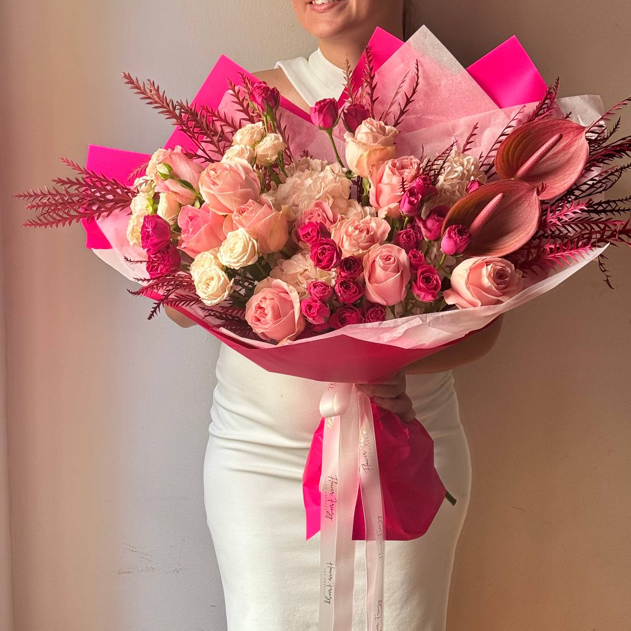 442. Pink Passion Bouquet – FlowerFrenzyLA