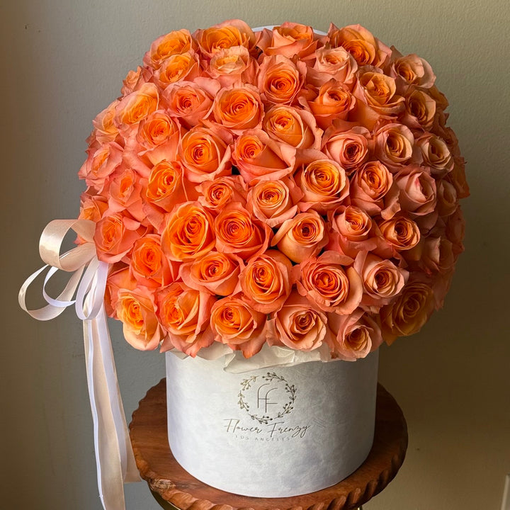 109. Coral Pearl Rose Box