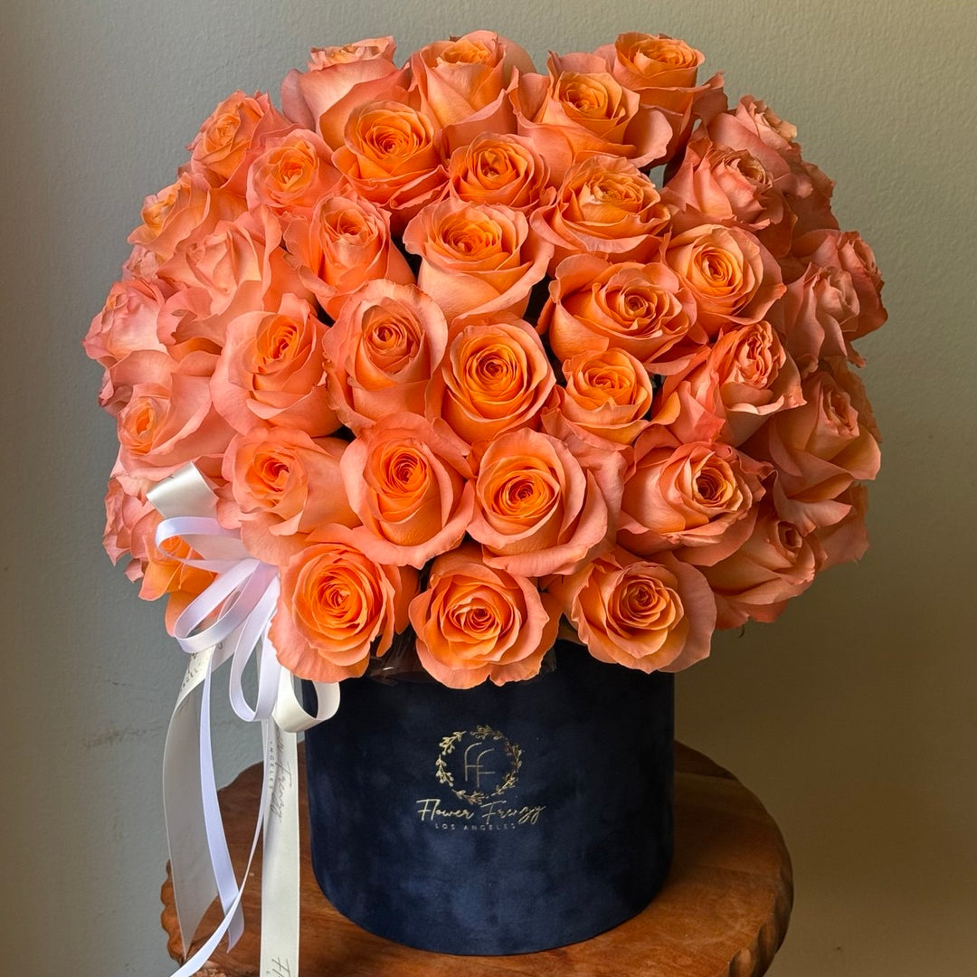 109. Coral Pearl Rose Box