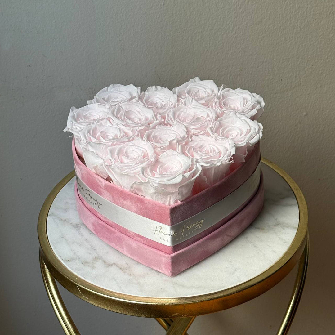 730. Eternal Roses Heart Box (Valentine's)